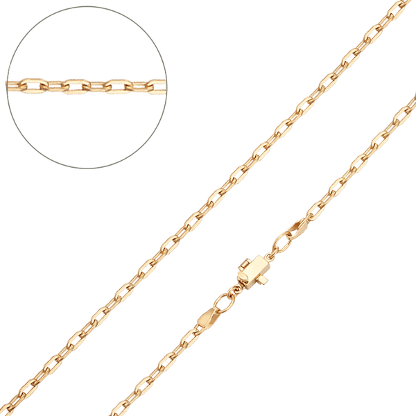 Цепь из желтого золота якорного плетения 585 пробы 039529 детальное изображение ювелирного изделия Золотые цепочки женские Цепь из желтого золота якорного плетения 585 пробы 039529 детальное изображение ювелирного изделия Золотые цепочки женские