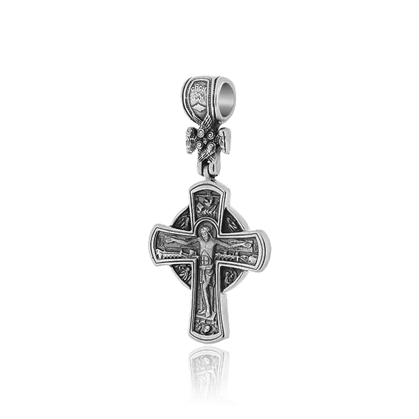 Серебряный крест с чернением Распятие. Рождество Христово 030652 детальное изображение ювелирного изделия Серебряные подвески крестики Серебряный крест с чернением Распятие. Рождество Христово 030652 детальное изображение ювелирного изделия Серебряные подвески крестики