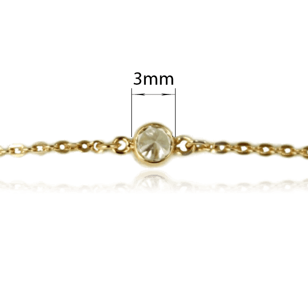 Золотой браслет с шестью фианитами купить Золотой браслет с шестью фианитами купить