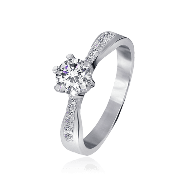 Серебряное кольцо с фианитами 031211 детальное изображение ювелирного изделия Серебряные кольца со вставками Серебряное кольцо с фианитами 031211 детальное изображение ювелирного изделия Серебряные кольца со вставками