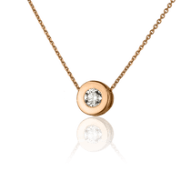 обзорное фото Золотое колье с бриллиантом 029668 Золотое колье с бриллиантами обзорное фото Золотое колье с бриллиантом 029668  Золотое колье с бриллиантами