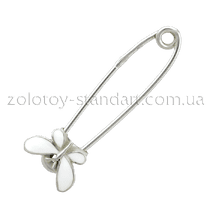 оглядове фото Срібна шпилька Метелик 09066