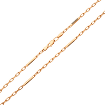 обзорное фото Золотая цепочка литая с черной эмалью 034617 Золотые цепочки обзорное фото Золотая цепочка литая с черной эмалью 034617  Золотые цепочки