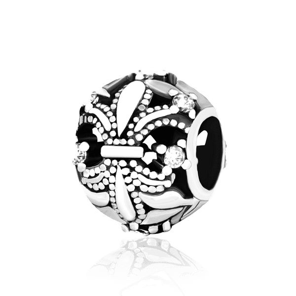 Серебряный подвес-шарм Лилия с фианитами 024819 детальное изображение ювелирного изделия Серебряные подвесы-шармы (бусины) Серебряный подвес-шарм Лилия с фианитами 024819 детальное изображение ювелирного изделия Серебряные подвесы-шармы (бусины)