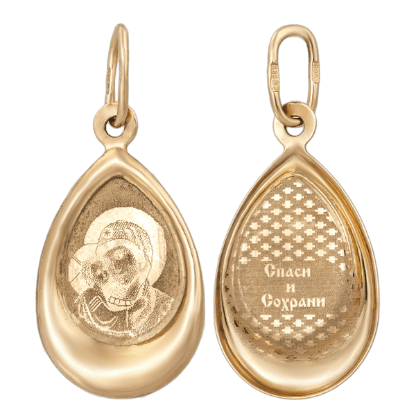 Купить золотой кулон Божья Матерь Купить золотой кулон Божья Матерь