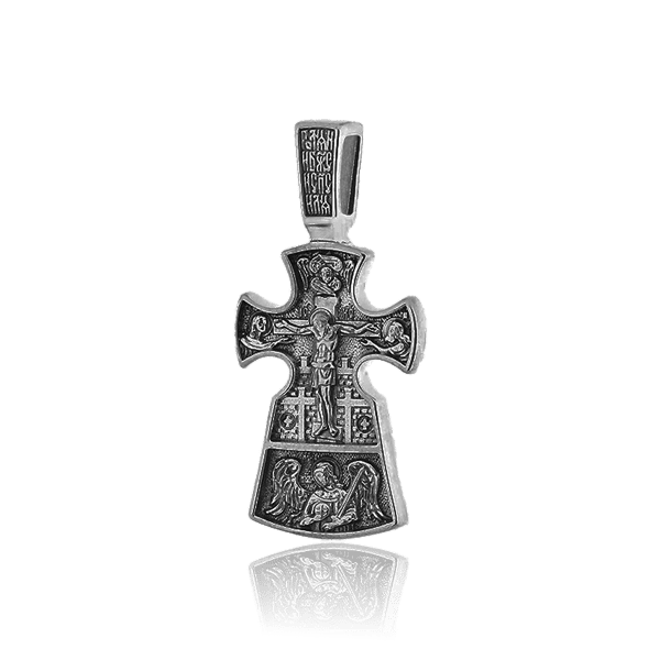 Серебряный крестик Распятие. Благоразумный разбойник 030614 детальное изображение ювелирного изделия Серебряные подвески крестики Серебряный крестик Распятие. Благоразумный разбойник 030614 детальное изображение ювелирного изделия Серебряные подвески крестики