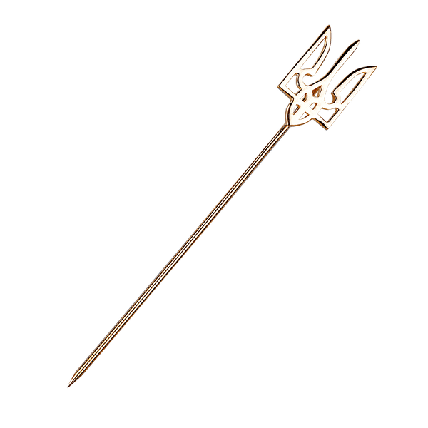 Золотой значок на иголке Тризуб Герб Украины 037446 детальное изображение ювелирного изделия Золотые значки Золотой значок на иголке Тризуб Герб Украины 037446 детальное изображение ювелирного изделия Золотые значки