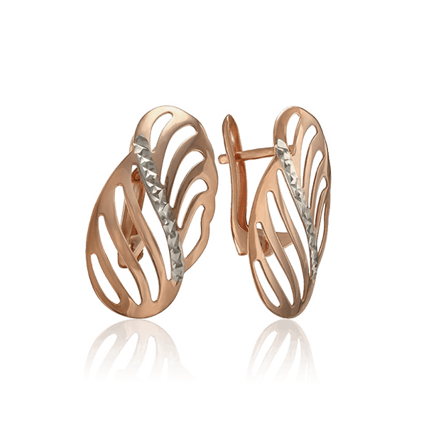 Золотые серьги алмазной гранью 029083 детальное изображение ювелирного изделия Золотые серьги без вставок Золотые серьги алмазной гранью 029083 детальное изображение ювелирного изделия Золотые серьги без вставок