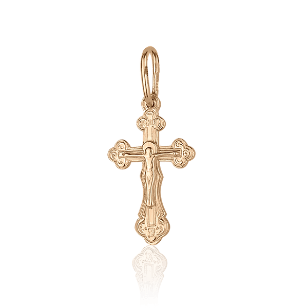 Крестик в красном золоте 027636 детальное изображение ювелирного изделия Золотые крестики Крестик в красном золоте 027636 детальное изображение ювелирного изделия Золотые крестики