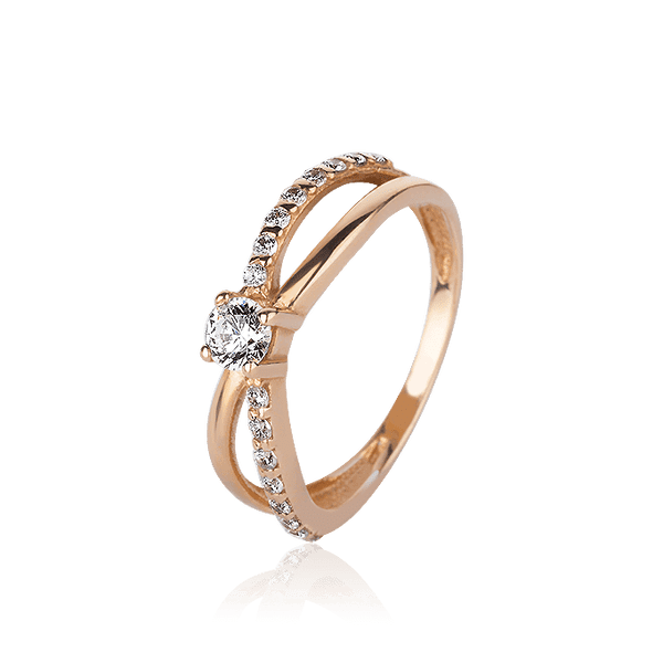 Золотое кольцо с цирконием 1,1,1293 детальное изображение ювелирного изделия Золотые кольца с фианитом Золотое кольцо с цирконием 1,1,1293 детальное изображение ювелирного изделия Золотые кольца с фианитом