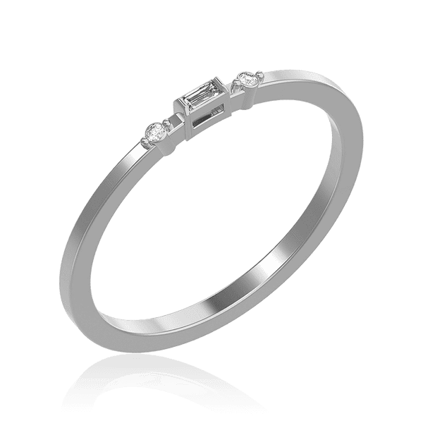 Тонкое кольцо из белого золота с бриллиантами 034515 детальное изображение ювелирного изделия Золотые кольца Тонкое кольцо из белого золота с бриллиантами 034515 детальное изображение ювелирного изделия Золотые кольца