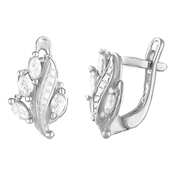 Серебряные серьги СК2Ф/002 детальное изображение ювелирного изделия Серебряные серьги с камнями Серебряные серьги СК2Ф/002 детальное изображение ювелирного изделия Серебряные серьги с камнями