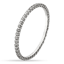 обзорное фото Кольцо из белого золота бриллиантовая дорожка 035170 Золотые обручальные кольца обзорное фото Кольцо из белого золота бриллиантовая дорожка 035170  Золотые обручальные кольца