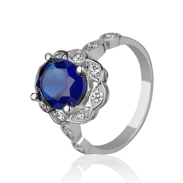 Золотое кольцо с сапфиром  Золотое кольцо с сапфиром