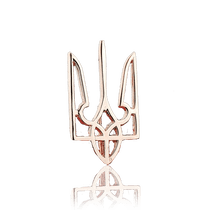 обзорное фото Значок Герб Украины (Тризуб) золото 585 проба 031387 Украинская символика из золота и серебра обзорное фото Значок Герб Украины (Тризуб) золото 585 проба 031387  Украинская символика из золота и серебра