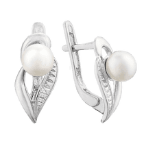 обзорное фото Серебряные серьги СК2Ж/029 Серебряные серьги с камнями обзорное фото Серебряные серьги СК2Ж/029  Серебряные серьги с камнями