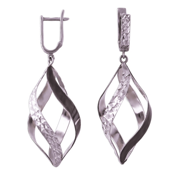 Срібні сережки 9314 детальне зображення ювелірного виробу