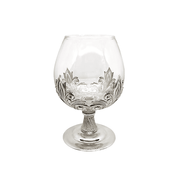 Серебряный бокал для коньяка с узором 033145 детальное изображение ювелирного изделия Серебряные Бокалы Серебряный бокал для коньяка с узором 033145 детальное изображение ювелирного изделия Серебряные Бокалы