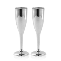 обзорное фото Серебряные бокалы для шампанского 2 шт 035725  Наборы столового серебра