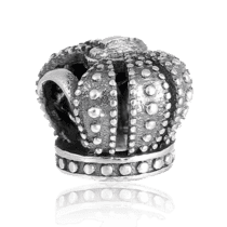 обзорное фото Серебряный подвес-шарм Корона 025025  Серебряные подвесы-шармы (бусины)