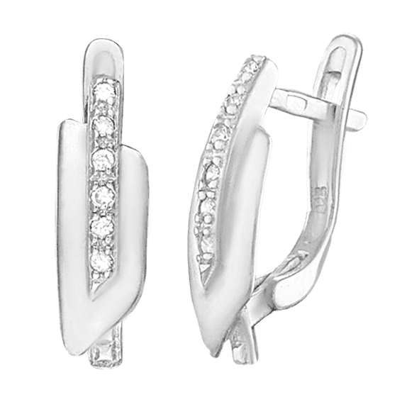 Серебряные серьги С2Ф/051 детальное изображение ювелирного изделия Серебряные серьги с камнями Серебряные серьги С2Ф/051 детальное изображение ювелирного изделия Серебряные серьги с камнями