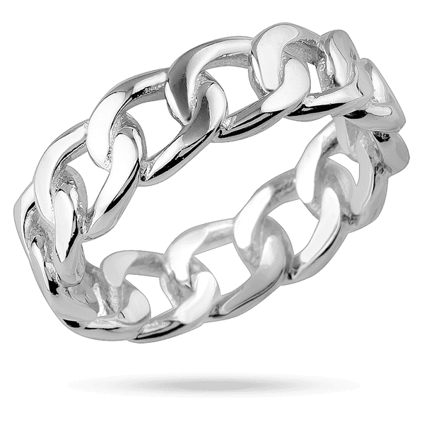 Серебряное кольцо "Цепочка" без вставок 040173 детальное изображение ювелирного изделия Серебряные кольца без вставок Серебряное кольцо "Цепочка" без вставок 040173 детальное изображение ювелирного изделия Серебряные кольца без вставок