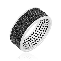 обзорное фото Серебряное кольцо с фианитами 024930 Серебряные кольца с фианитом обзорное фото Серебряное кольцо с фианитами 024930  Серебряные кольца с фианитом