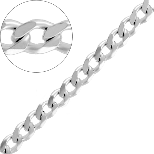 Серебряная цепочка Гурмет 13507 Серебряная цепочка Гурмет 13507