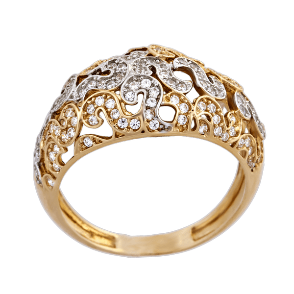 Золотое кольцо с цирконием 151207 детальное изображение ювелирного изделия Золотые кольца с фианитом Золотое кольцо с цирконием 151207 детальное изображение ювелирного изделия Золотые кольца с фианитом