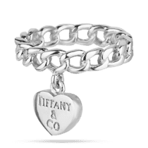 обзорное фото Серебряное кольцо в стиле Tiffany 027942  Серебряные кольца без вставок