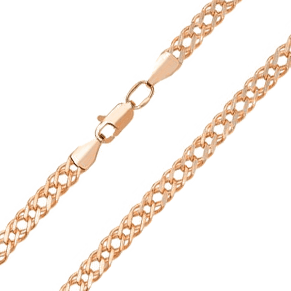 Цепочка двойной Ромб из красного золота 035462 детальное изображение ювелирного изделия Золотые цепочки Цепочка двойной Ромб из красного золота 035462 детальное изображение ювелирного изделия Золотые цепочки