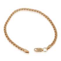 обзорное фото Золотой браслет Бисмарк 029990 Золотые браслеты без камней обзорное фото Золотой браслет Бисмарк 029990  Золотые браслеты без камней