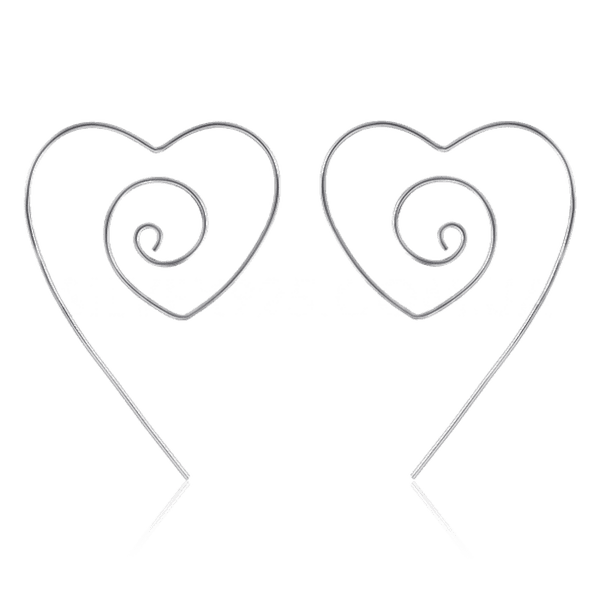 Серебряные серьги Сердечка 031171 детальное изображение ювелирного изделия Серебряные серьги без вставок Серебряные серьги Сердечка 031171 детальное изображение ювелирного изделия Серебряные серьги без вставок