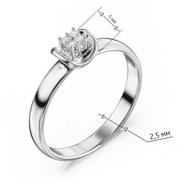 колько в белом золоте с бриллиантом колько в белом золоте с бриллиантом