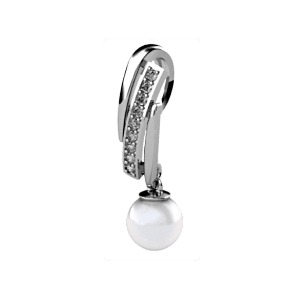 Подвес из белого золота 150260 детальное изображение ювелирного изделия Золотые кулоны с жемчугом Подвес из белого золота 150260 детальное изображение ювелирного изделия Золотые кулоны с жемчугом