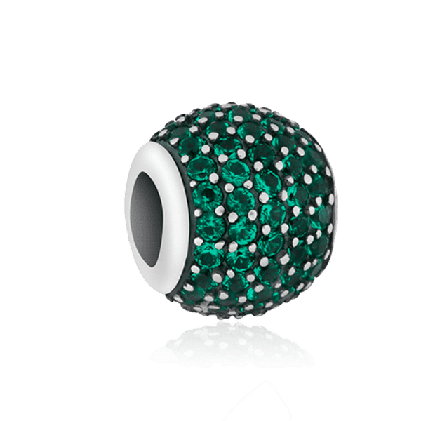 Серебряный подвес-шарм Бусинка с фианитом 024973 детальное изображение ювелирного изделия Серебряные подвесы-шармы (бусины) Серебряный подвес-шарм Бусинка с фианитом 024973 детальное изображение ювелирного изделия Серебряные подвесы-шармы (бусины)