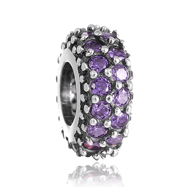 Серебряный подвес-шарм с фианитом 024946 детальное изображение ювелирного изделия Серебряные подвесы-шармы (бусины) Серебряный подвес-шарм с фианитом 024946 детальное изображение ювелирного изделия Серебряные подвесы-шармы (бусины)