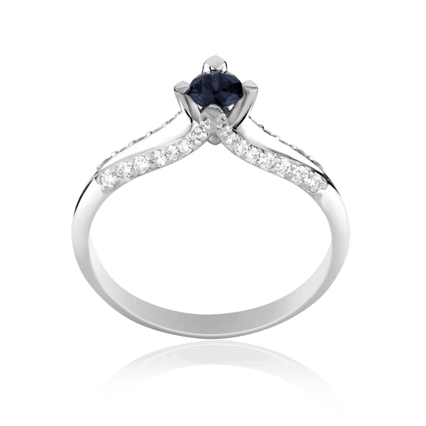 Золотое кольцо с сапфиром и бриллиантами 025352 детальное изображение ювелирного изделия Золотые кольца с сапфиром Золотое кольцо с сапфиром и бриллиантами 025352 детальное изображение ювелирного изделия Золотые кольца с сапфиром