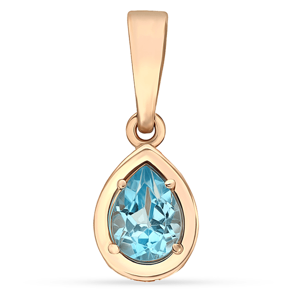 Золотой подвес в виде капли с топазом 038931 детальное изображение ювелирного изделия Золотые кулоны с топазом Золотой подвес в виде капли с топазом 038931 детальное изображение ювелирного изделия Золотые кулоны с топазом