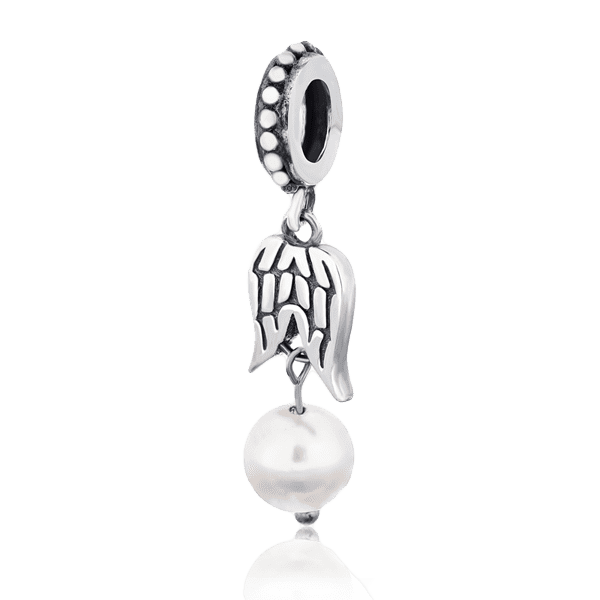 Серебряный подвес-шарм с жемчужиной 025009 детальное изображение ювелирного изделия Серебряные подвесы-шармы (бусины) Серебряный подвес-шарм с жемчужиной 025009 детальное изображение ювелирного изделия Серебряные подвесы-шармы (бусины)