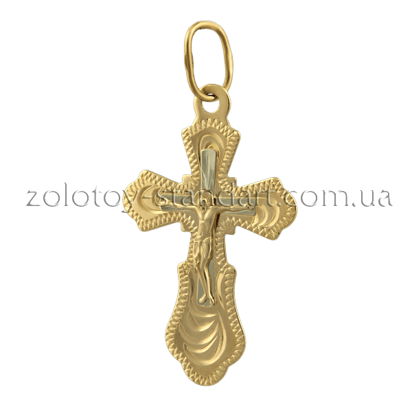 Золотой крестик 521202 детальное изображение ювелирного изделия Золотые крестики Золотой крестик 521202 детальное изображение ювелирного изделия Золотые крестики