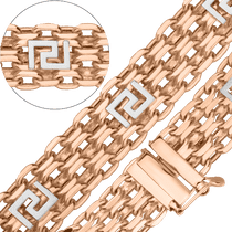 обзорное фото Золотой браслет Дабл Форбисмарк 39634 Золотой браслет Дабл Форбисмарк обзорное фото Золотой браслет Дабл Форбисмарк 39634  Золотой браслет Дабл Форбисмарк