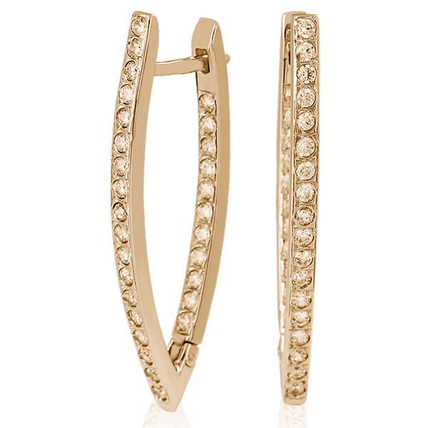 Золотые серьги с цирконием 023589 детальное изображение ювелирного изделия Золотые серьги с фианитом Золотые серьги с цирконием 023589 детальное изображение ювелирного изделия Золотые серьги с фианитом