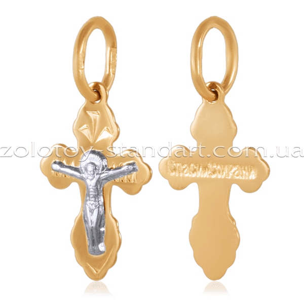 Золотой крестик 230122 детальное изображение ювелирного изделия Золотые крестики Золотой крестик 230122 детальное изображение ювелирного изделия Золотые крестики