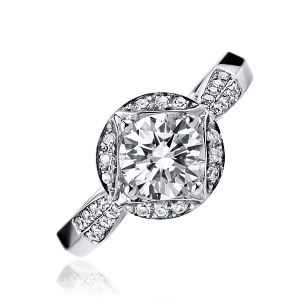 белое кольцо с бриллиантами белое кольцо с бриллиантами