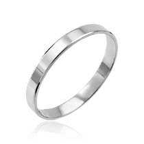 обзорное фото Узкое обручальное кольцо Американка из белого золота 036719 Золотые кольца обзорное фото Узкое обручальное кольцо Американка из белого золота 036719  Золотые кольца