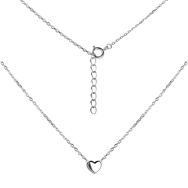 Серебряная цепочка с элегантным якорным плетением и сердцем на шпрингельной застежке 040152 детальное изображение ювелирного изделия Серебряные колье Серебряная цепочка с элегантным якорным плетением и сердцем на шпрингельной застежке 040152 детальное изображение ювелирного изделия Серебряные колье