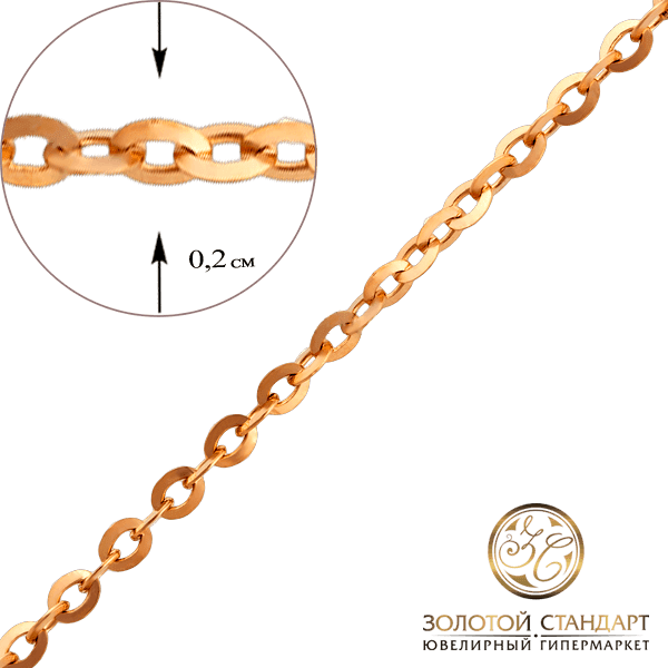 Золотий ланцюг Якірний 9600421-4 детальне зображення ювелірного виробу