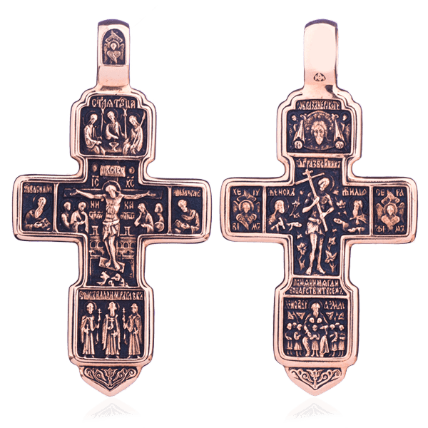 Золотой крестик с чернением 024624 детальное изображение ювелирного изделия Золотые крестики православные Золотой крестик с чернением 024624 детальное изображение ювелирного изделия Золотые крестики православные