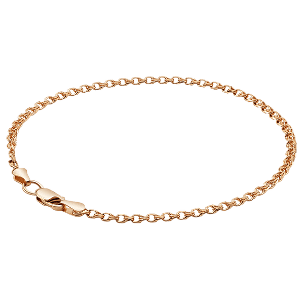 Браслет в красном золоте плетение бисмарк 585 пробы 039744 детальное изображение ювелирного изделия Золотые браслеты без камней Браслет в красном золоте плетение бисмарк 585 пробы 039744 детальное изображение ювелирного изделия Золотые браслеты без камней